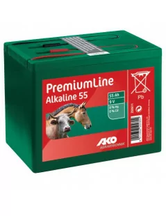 Batérie alkalické suché AKO premiumline 9V / 55Ah