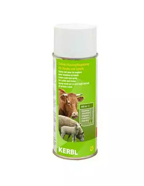 Zelený spray na ošetrenie paznechtov oviec a HD