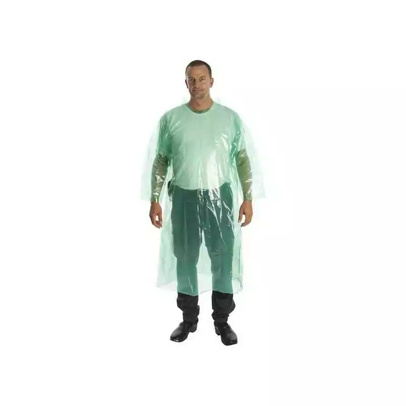 KRUTEX jednorazový plášť, 135cm, zelený