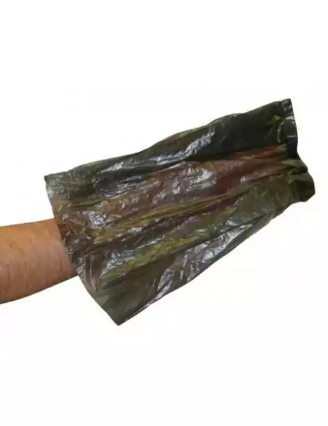 Taška so sáčkami, čiern/zelená, 8x5,5cm