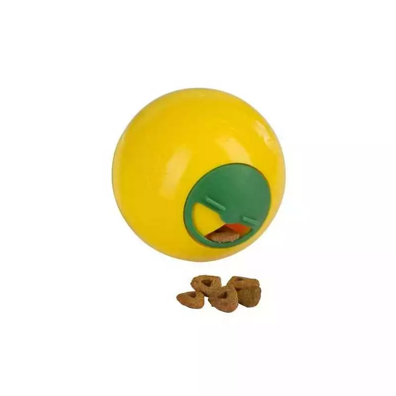 Snackball pre mačky 7,5cm žltý