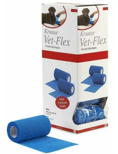 VET-FLEX Obväz modrý 10cm x 4,5m 