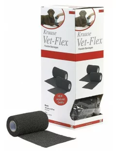 VET-FLEX Čierny obväz 10cm x 4,5m 
