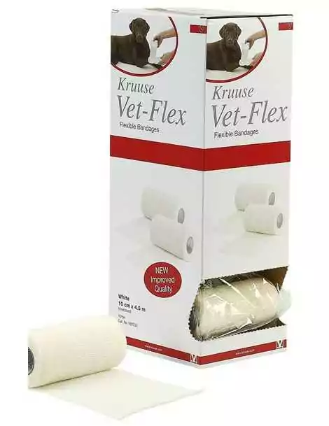 VET-FLEX Bandáž biela 10cm x 4,5m 