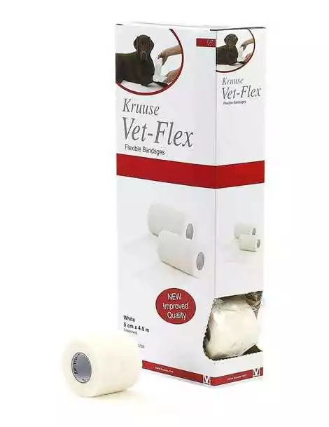 VET-FLEX Bandáž biela 5cm x 4,5m 