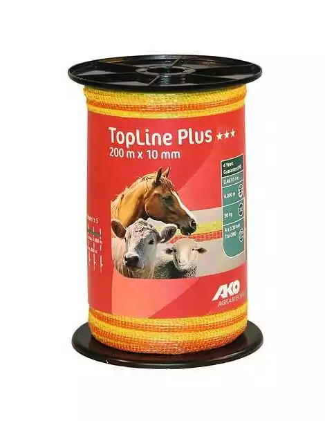 TopLine PLUS 200 m x 10 mm žlto-oranžová