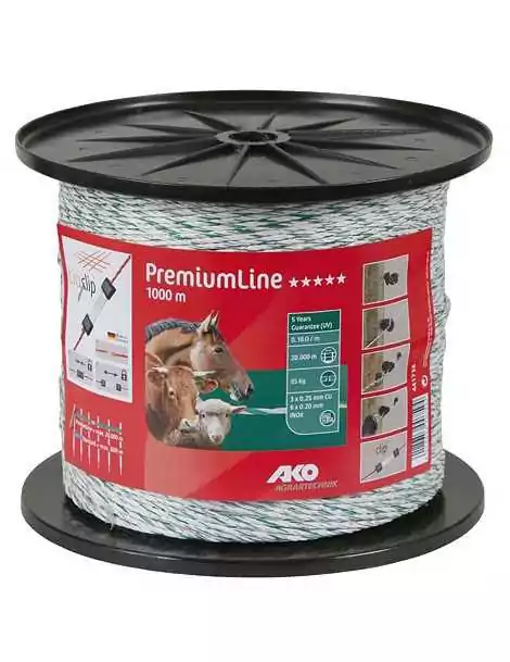 AKO Premium Wire vodivé lanko3x0,25mm, 6x20mm 1000m