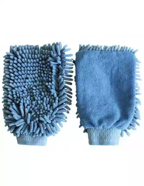 rukavice na čistenia koňa - modrá