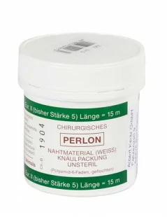 Šijací materiál Perlon, 15m, tmavozelený 