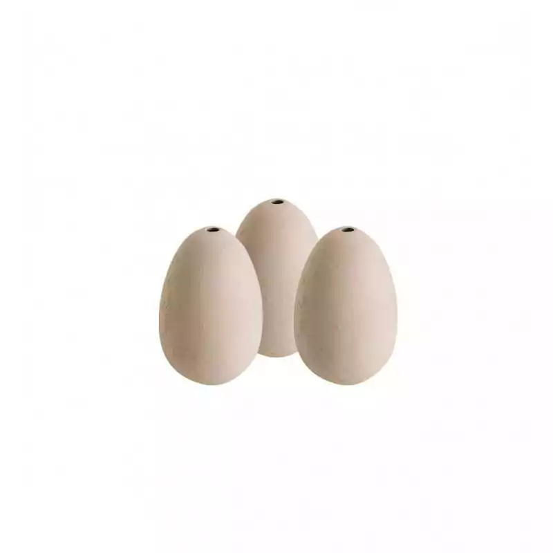 Vajcia hniezdové z hliny 3ks UK