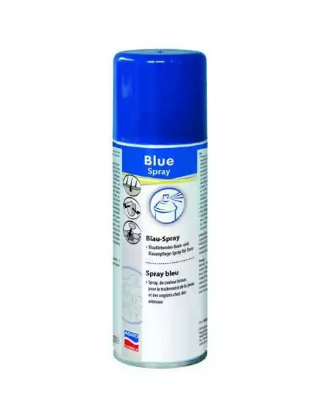 Spray modrý na kožu a kopytá, 200ml