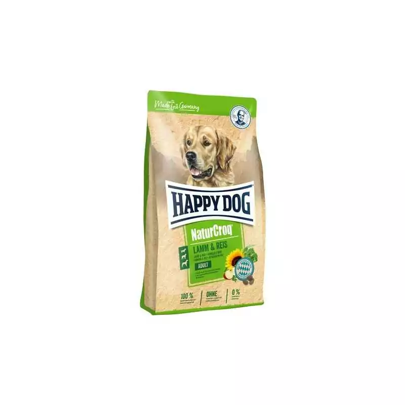 Happy Dog Premium Naturcroq jahňacina & ryža,15 kg