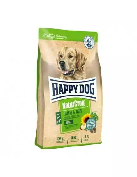 Happy Dog Premium Naturcroq jahňacina & ryža, 4 kg