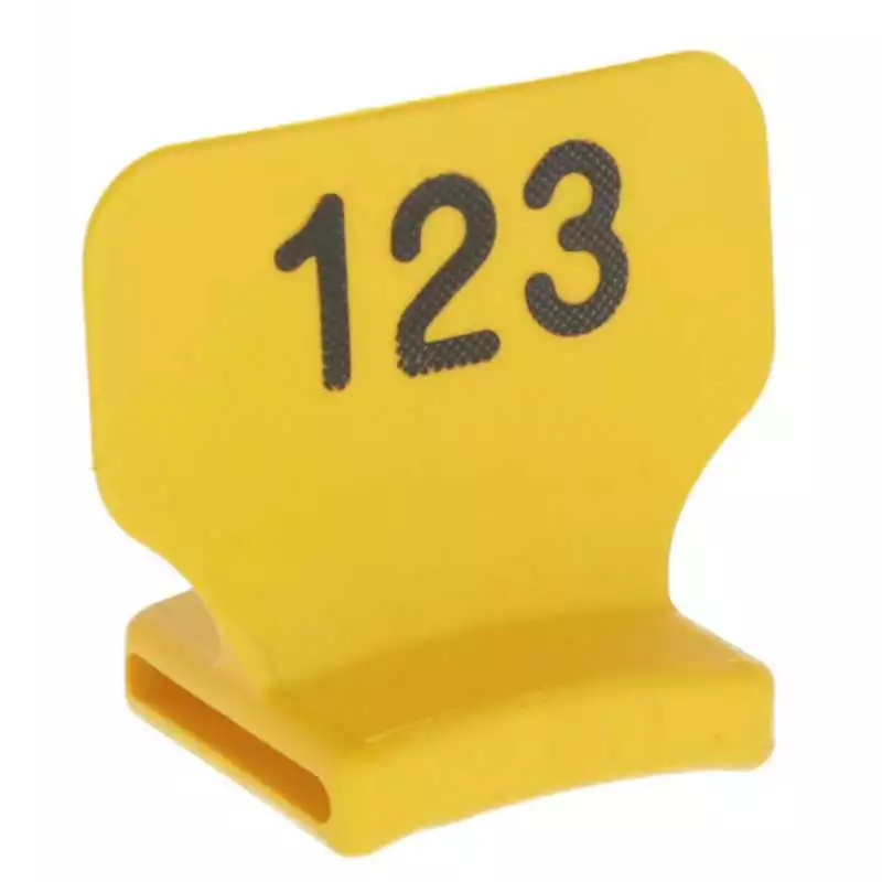 Číselný blok visací 101-125 žltý