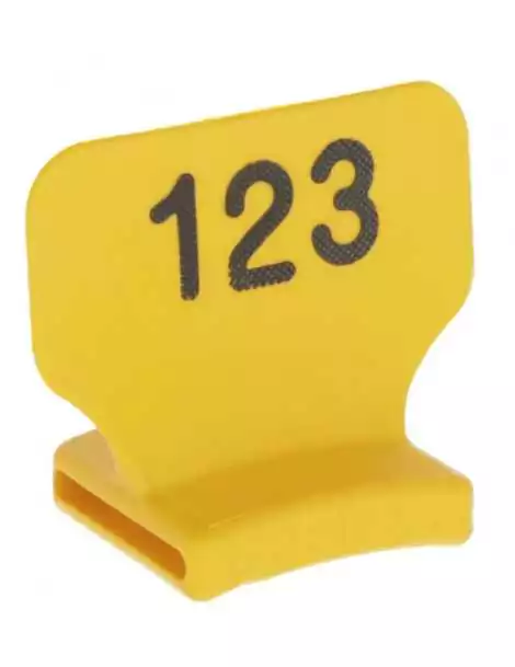 Číselný blok visací 151-175 žltý