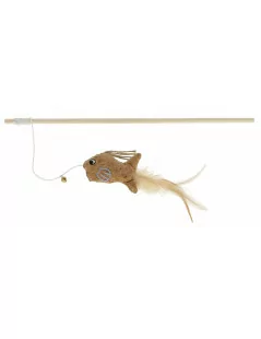 Hračka pre mačky palička s rybou Korki, 40 cm