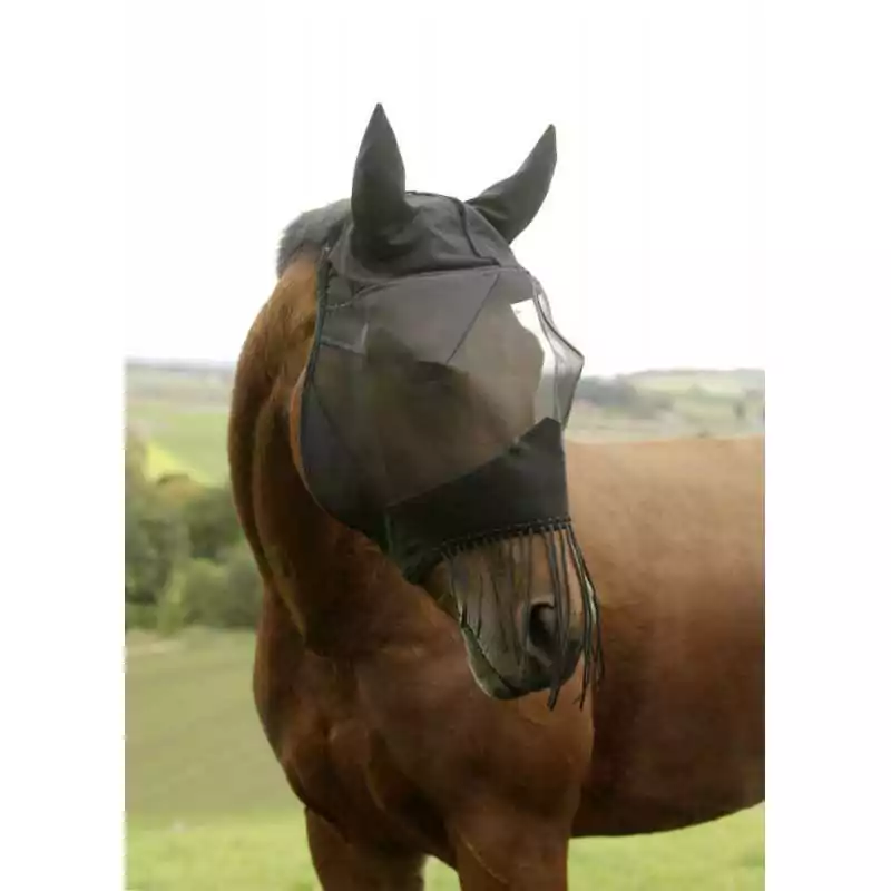 Maska na koňa proti muchám so strapcami