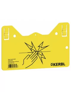 Výstražná tabuľka na elektrický ohradník závesná, žltá Kerbl