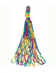 Sieťka na seno farebná Hippie s otvormi 8 x 8 cm