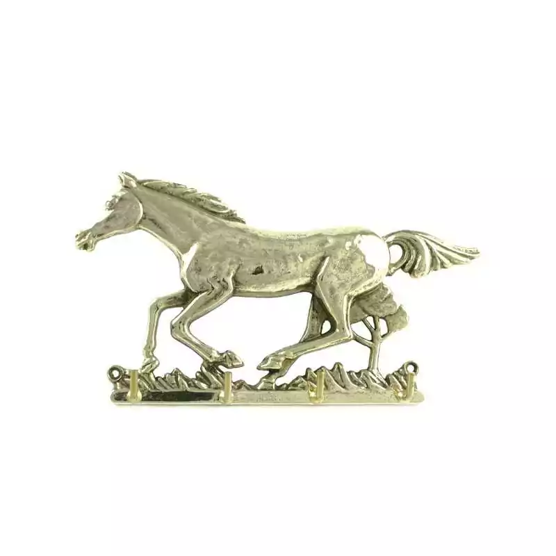 Vešiak na kľúče kôň medený,20 x 11cm