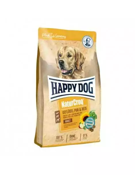 Happy Dog Natur Croq hydina+ryža 4 kg