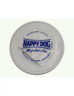 Happy Dog vrchnák na konzervy 200-400g biely