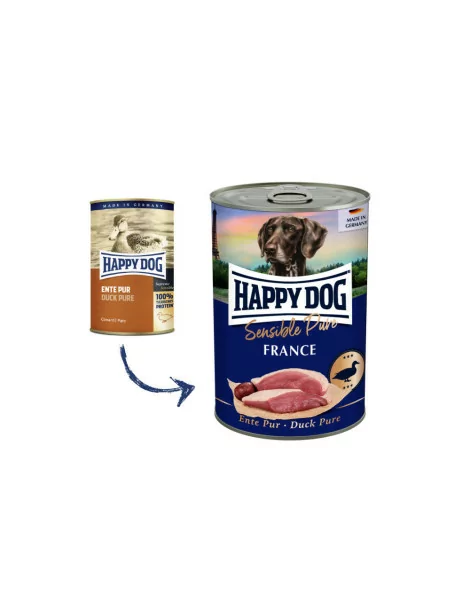 Happy Dog 400 g konzerva Ente Pur, 100% kačacie mäso