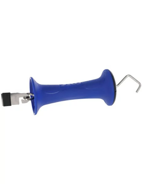 Bránkový držiak s LitzClip spojkou pre pásku, modrý