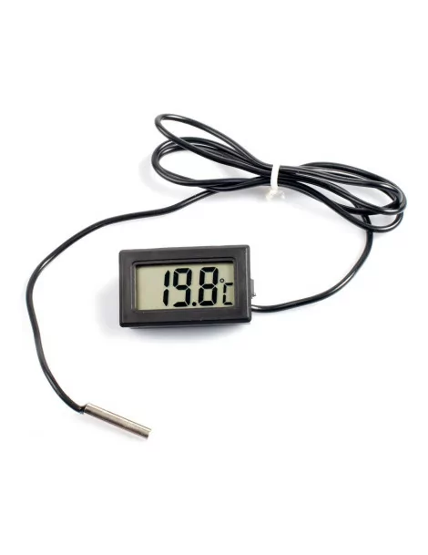 Thermometer digitálny čierny