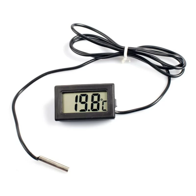 Thermometer digitálny čierny