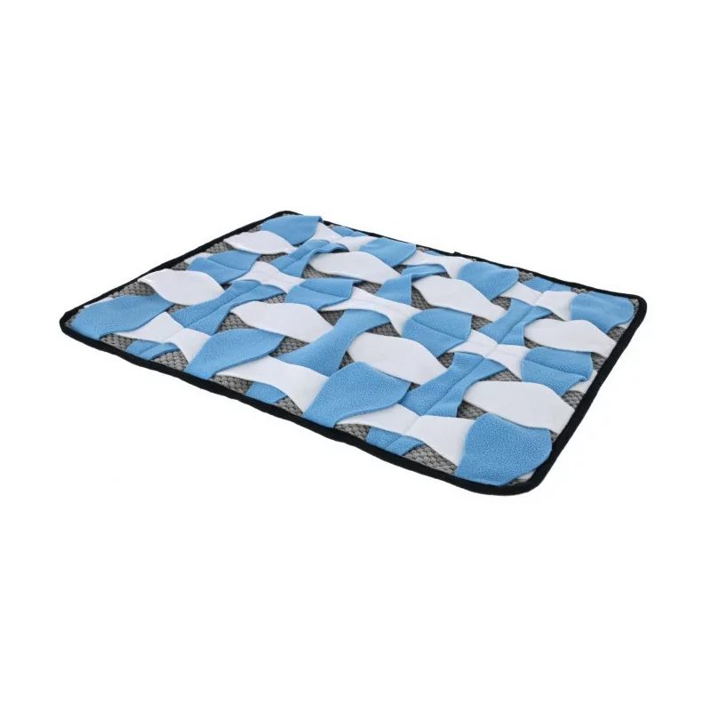 Hrací koberec na pamlsky sivý/biely/modrý 60x45cm